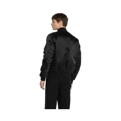 Heavy Nylon Canvas Bomber Jacket