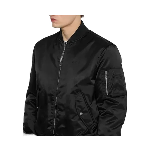 Heavy Nylon Canvas Bomber Jacket