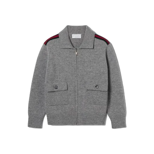 Children's Wool Zip Cardigan