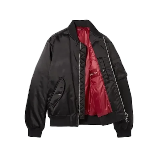 Heavy Nylon Canvas Bomber Jacket