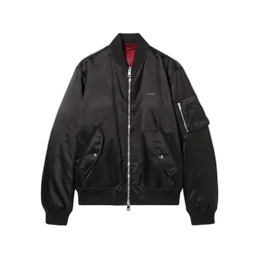 Heavy Nylon Canvas Bomber Jacket