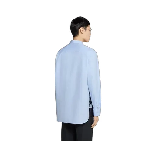 Printed Cotton Silk Twill Shirt