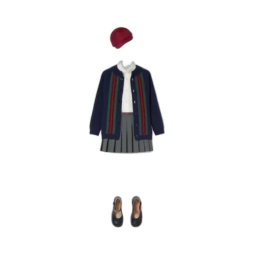 Children's Wool Cardigan With Web