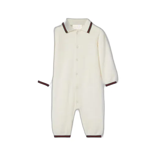 Baby Wool One-Piece With Web