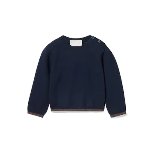 Baby Wool Sweater With Web