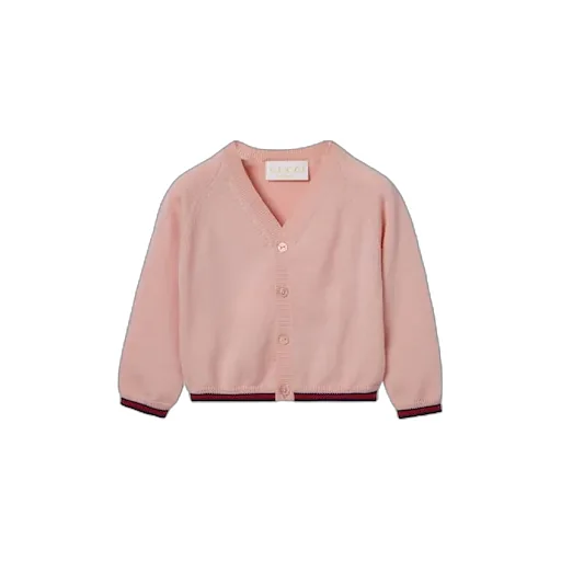 Baby Wool Cardigan With Web