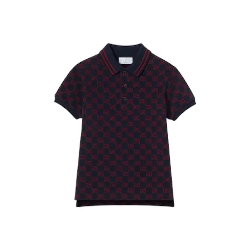 Children's Gg Cotton Polo Shirt