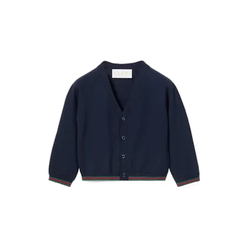 Baby Wool Cardigan With Web