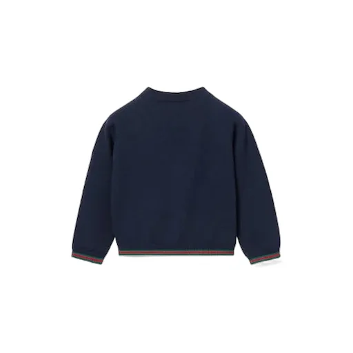 Baby Wool Cardigan With Web