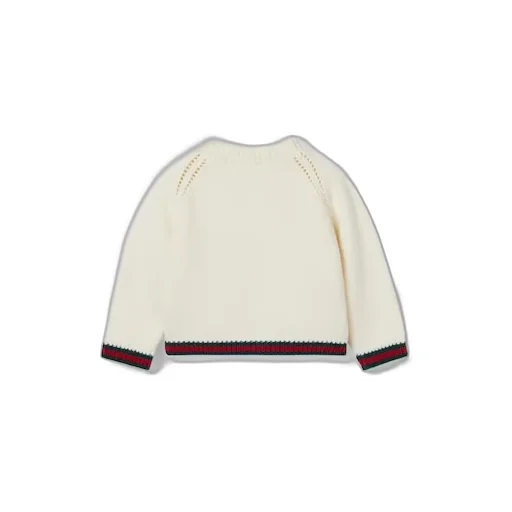 Baby Wool Cardigan With Web