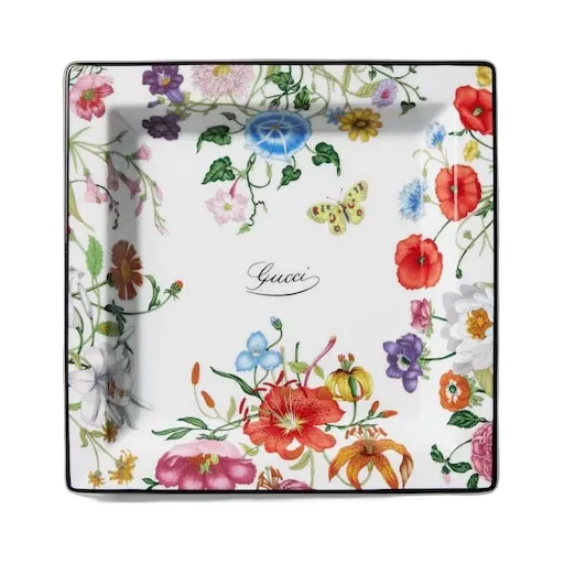 Gucci Flora Print Large Trinket Tray