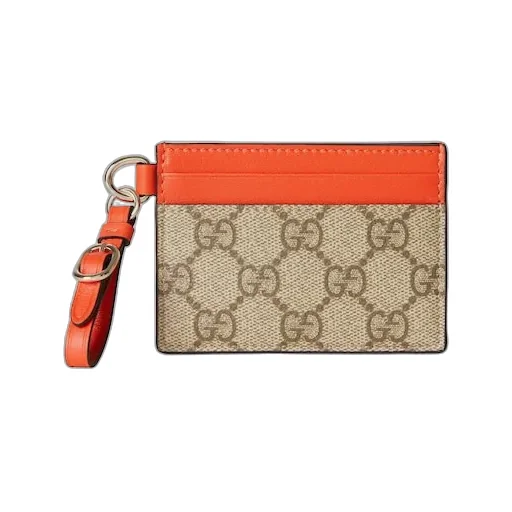 Gg Emblem Card Case With Strap