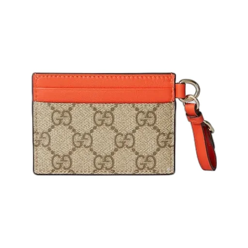 Gg Emblem Card Case With Strap