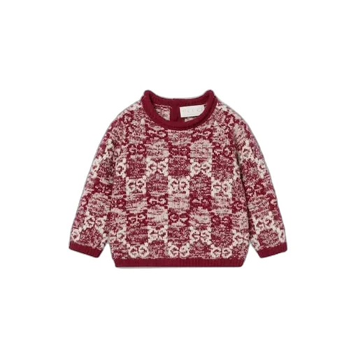 Baby Gg Wool Jacquard Sweater