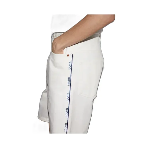 Denim Shorts With Gucci Selvedge