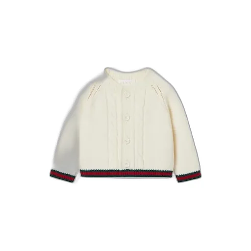 Baby Wool Cardigan With Web