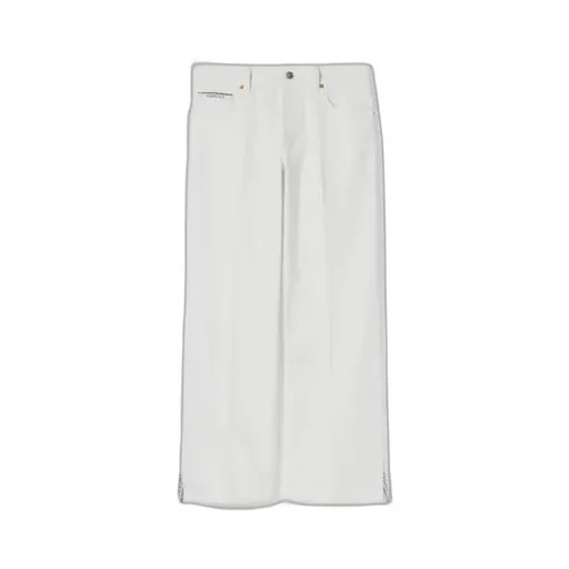 Straight Fit Denim Trousers