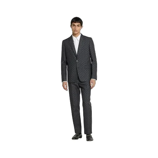 Gg Gingham Technical Wool Jacket