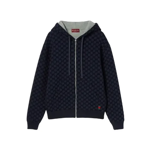 Printed Double Jersey Viscose Zip Jacket