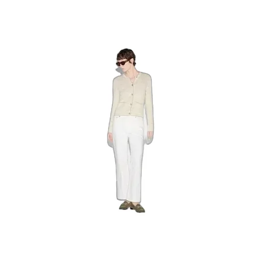 Straight Fit Denim Trousers