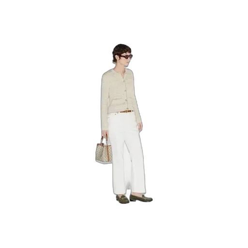 Straight Fit Denim Trousers
