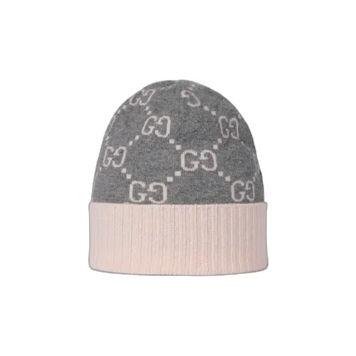 Gg Cashmere Jacquard Hat