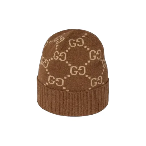 Gg Cashmere Jacquard Hat