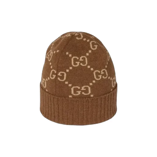 Gg Cashmere Jacquard Hat