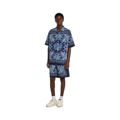Printed Cotton Poplin Shorts