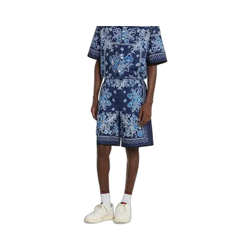 Printed Cotton Poplin Shorts