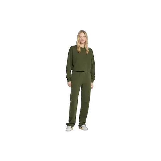 Cotton Jersey Leisure Pants With Embroidery