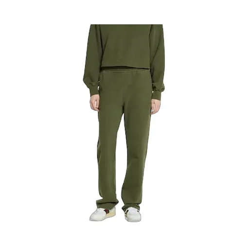 Cotton Jersey Leisure Pants With Embroidery