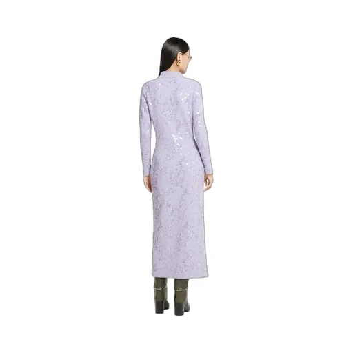 Embroidered Sequin Polo Dress