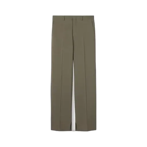 Wool Gabardine Pant With Embroidery