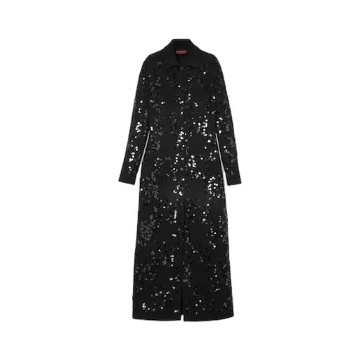 Tweed Blend Polo Dress Embroidery