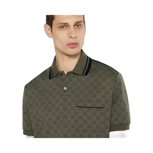 Gg Jersey Jacquard Polo Shirt