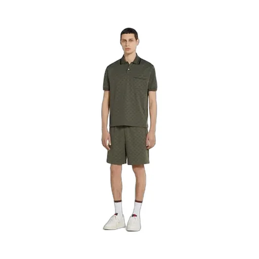 Gg Jersey Jacquard Polo Shirt