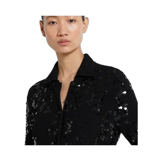 Tweed Blend Polo Dress Embroidery