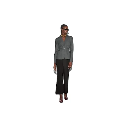 Single Breasted Wool Grisaille Jacket