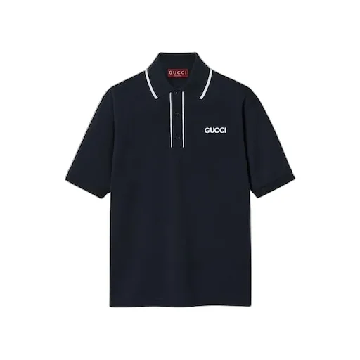 Embroidered Cotton Piquet Polo Shirt