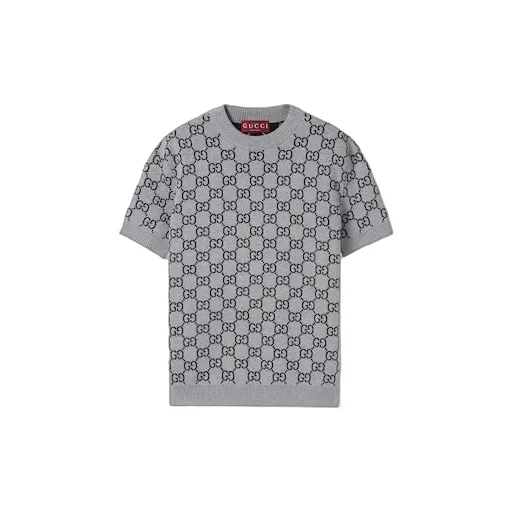 Reversible Gg Wool Jacquard Top
