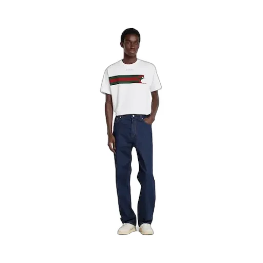 Cotton Jersey T-Shirt With Print