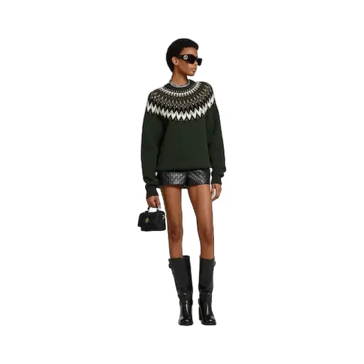 Norwegian Wool Jacquard Sweater