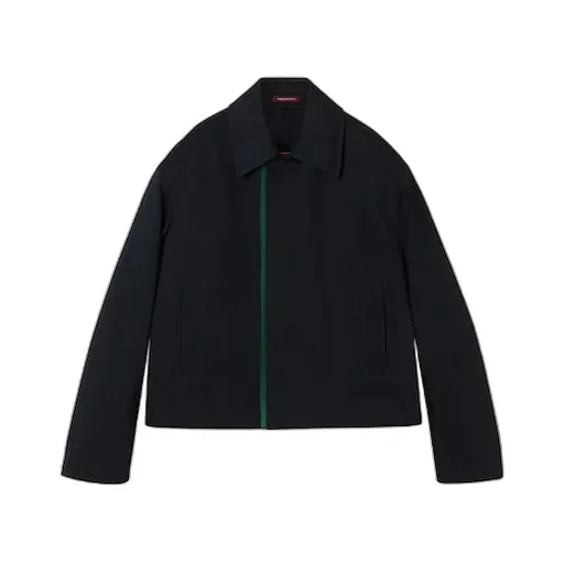 Embossed Cotton Gabardine Jacket