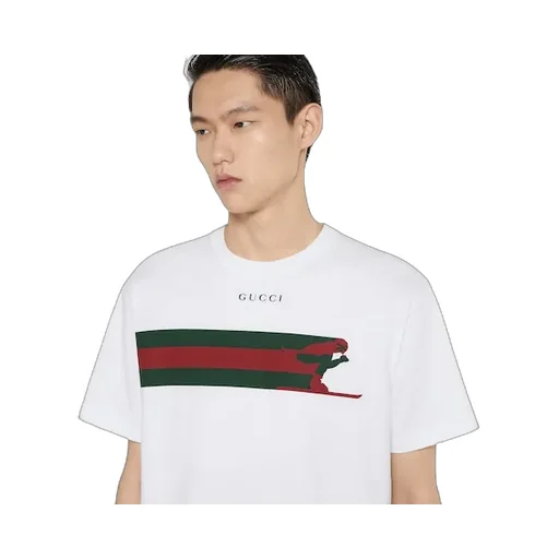 Cotton Jersey T-Shirt With Print