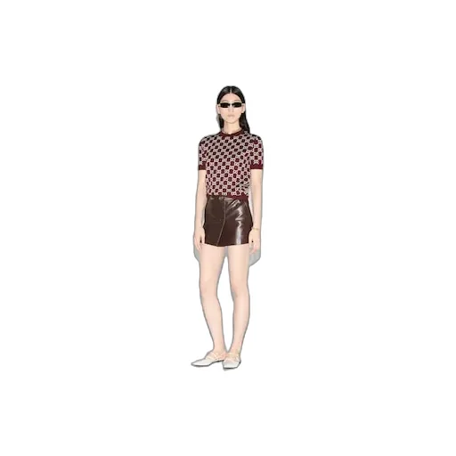 Reversible Gg Wool Jacquard Top
