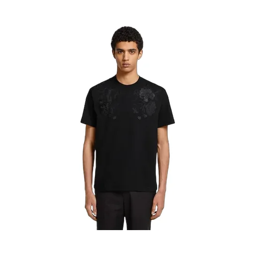 Cotton Jersey T-Shirt With Embroidery