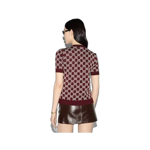 Reversible Gg Wool Jacquard Top