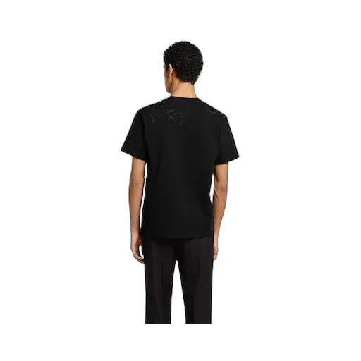 Cotton Jersey T-Shirt With Embroidery
