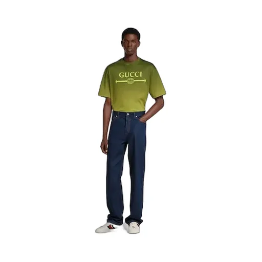 Technical Cotton Jersey T-Shirt With Print